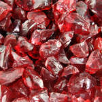Burgundy Rose,3/8" - 1/2",Crushed Fire Glass