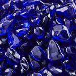Deep Sea Blue,Fire Glass Dots