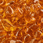 Mandarin Orange,Fire Glass Dots