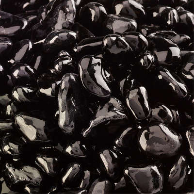 Midnight Black,Fire Glass Dots