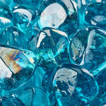 Tahitian Blue,Fire Glass Diamonds