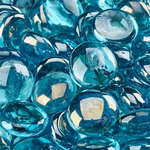 Tahitian Blue,Semi-Reflective,Fire Glass Beads