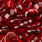 Ruby,Regular,Fire Glass Beads