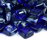 Deep Sea Blue,1",Fire Glass Cubes