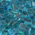 Teal Lagoon,1/2",Fire Glass Cubes