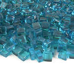 Teal Lagoon,1/2",Fire Glass Cubes