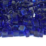 Cobalt Blue,1/2",Fire Glass Cubes