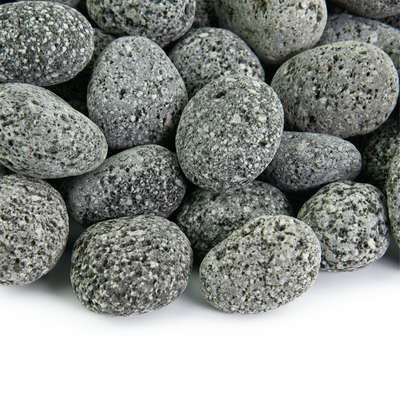 Black,1/2" - 1",Fire Rock