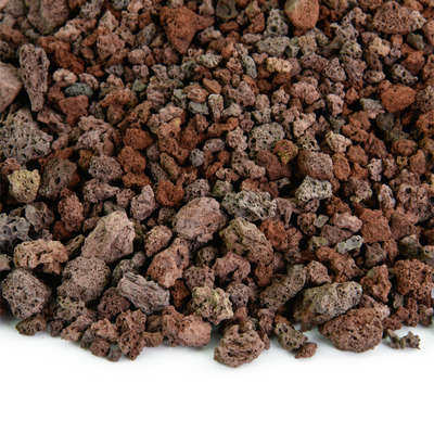 Red,3/8",Lava Rock