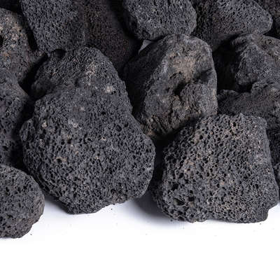 Black,3" - 5",Lava Rock