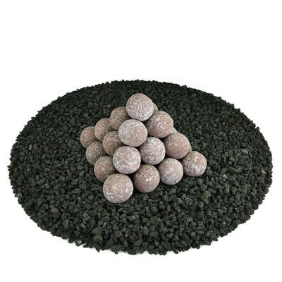 Adobe Red Speckled,2",Regular,Ceramic Fire Balls