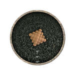 Burnt Orange Speckled,2",Regular,Ceramic Fire Balls