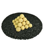 Dandelion Yellow,2",Regular,Ceramic Fire Balls
