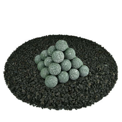 Slate Green Speckled,2",Regular,Ceramic Fire Balls