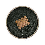 Burnt Orange Speckled,3",Regular,Ceramic Fire Balls