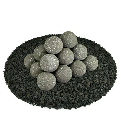 Charcoal Gray Speckled,3",Regular,Ceramic Fire Balls