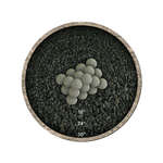 Charcoal Gray Speckled,3",Regular,Ceramic Fire Balls