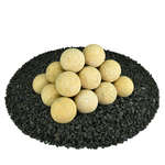 Dandelion Yellow Speckled,3",Regular,Ceramic Fire Balls