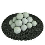 Pewter Gray Speckled,3",Regular,Ceramic Fire Balls