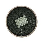 Pewter Gray Speckled,3",Regular,Ceramic Fire Balls