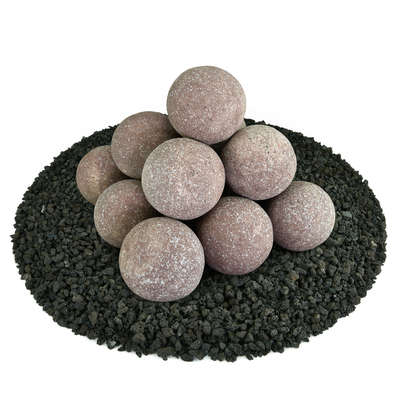 Adobe Red Speckled,4",Regular,Ceramic Fire Balls