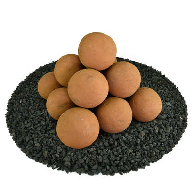 Burnt Orange,4",Regular,Ceramic Fire Balls