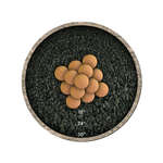 Burnt Orange,4",Regular,Ceramic Fire Balls