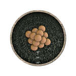 Burnt Orange Speckled,4",Regular,Ceramic Fire Balls
