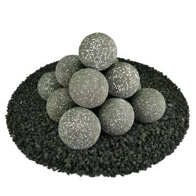 Charcoal Gray Speckled,4",Regular,Ceramic Fire Balls