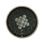 Charcoal Gray Speckled,4",Regular,Ceramic Fire Balls