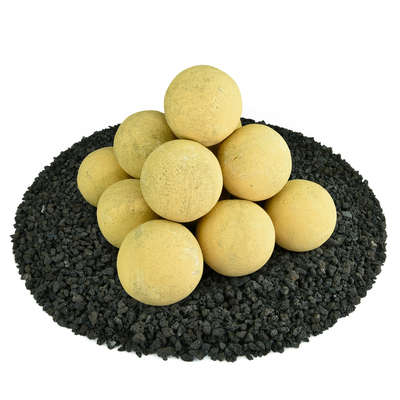 Dandelion Yellow,4",Regular,Ceramic Fire Balls