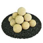 Dandelion Yellow Speckled,4",Regular,Ceramic Fire Balls