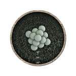 Pewter Gray,4",Regular,Ceramic Fire Balls