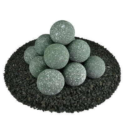 Slate Green Speckled,4",Regular,Ceramic Fire Balls