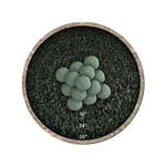 Slate Green Speckled,4",Regular,Ceramic Fire Balls