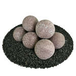 Adobe Red Speckled,5",Regular,Ceramic Fire Balls