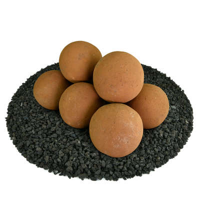 Burnt Orange,5",Regular,Ceramic Fire Balls