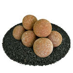 Burnt Orange Speckled,5",Regular,Ceramic Fire Balls