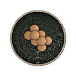 Burnt Orange Speckled,5",Regular,Ceramic Fire Balls