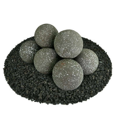 Charcoal Gray Speckled,5",Regular,Ceramic Fire Balls