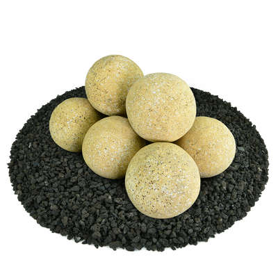 Dandelion Yellow Speckled,5",Regular,Ceramic Fire Balls