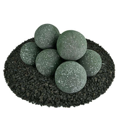 Slate Green Speckled,5",Regular,Ceramic Fire Balls