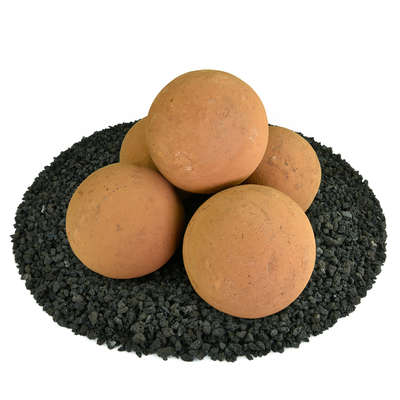 Burnt Orange,6",Regular,Ceramic Fire Balls