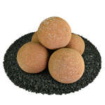 Burnt Orange Speckled,6",Regular,Ceramic Fire Balls