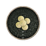 Dandelion Yellow Speckled,6",Regular,Ceramic Fire Balls