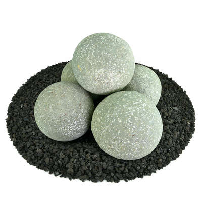 Pewter Gray Speckled,6",Regular,Ceramic Fire Balls