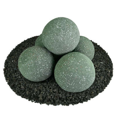 Slate Green Speckled,6",Regular,Ceramic Fire Balls