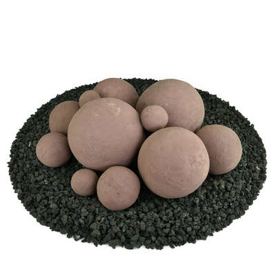 Adobe Red,13 Piece Mixed Set,Regular,Ceramic Fire Balls