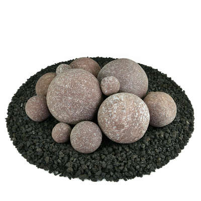 Adobe Red Speckled,13 Piece Mixed Set,Regular,Ceramic Fire Balls