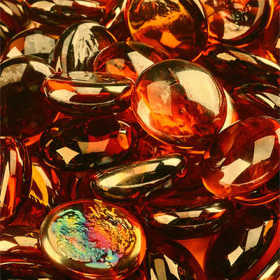 High Desert,Semi-Reflective,Fire Glass Beads 